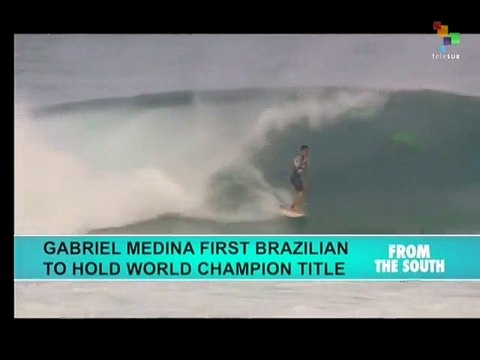 Brazil's Gabriel Medina wins Surfing Pros World Champ Tour title