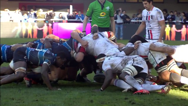 TOP14 - Montpellier-Toulouse: Essai Wynand Olivier (MON) - J13 - Saison 2014/2015