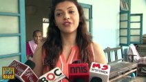 Kajal Agrawal celebrates 29th Birthday at an Old Age Home - By Bollywood Flashy