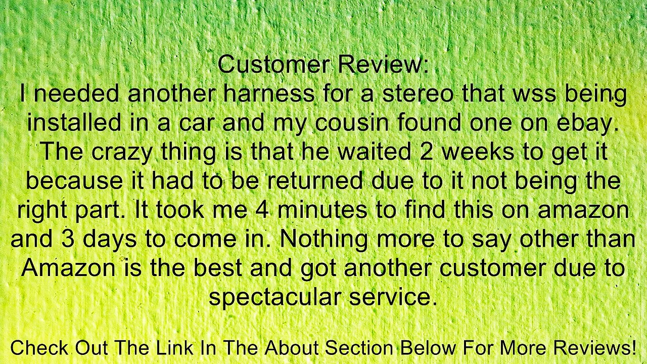 Power Acoustik Car Sterio Head Unit 16-pin Wire Harness Power Plug PTID 7002NRB 8920 8940NRBT Review