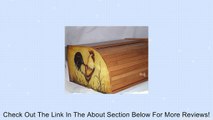 Rooster Bread Box Bamboo Wood Country Farm Kitchen Roll Top Lodge Decor Review
