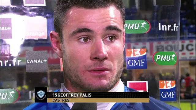 TOP14 - Clermont-Castres: Interview Geoffrey Palis (CAS) - J13 - Saison 2014/2015