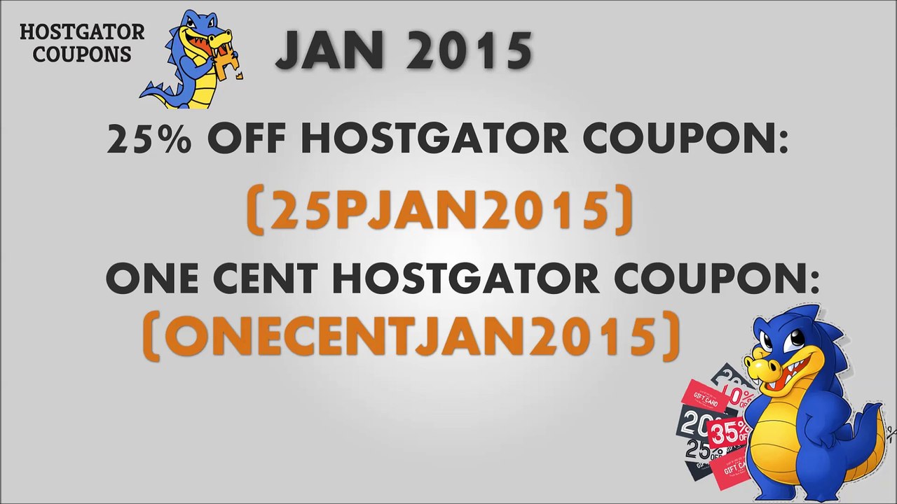 Hostgator Coupon Code January 2015