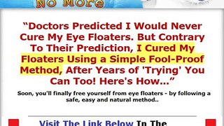 Eye Floaters No More Review + DISCOUNT + BONUS