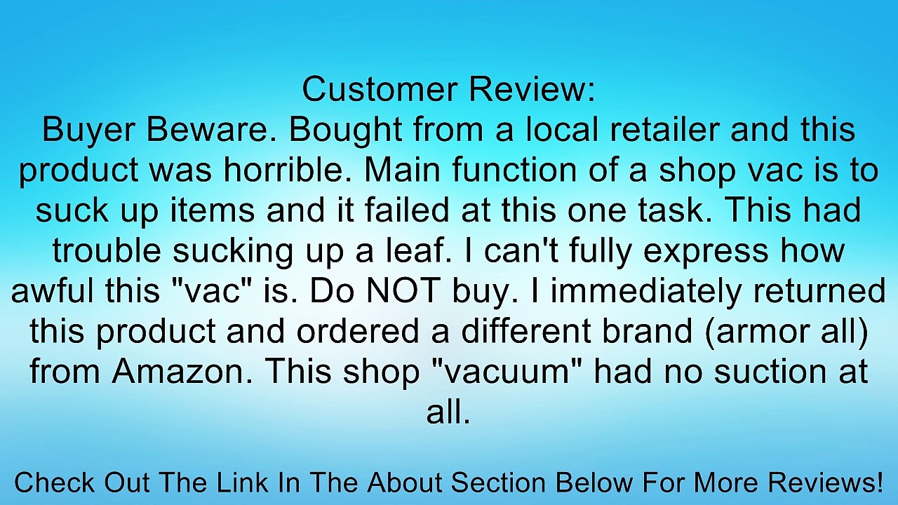 Ridgid Shop-vac 6 Gallon 2.5hp Review