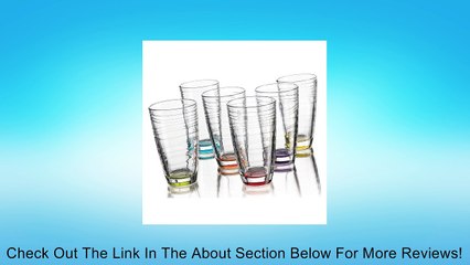 CARNIVAL S/6 ASST COLOR HIGHBALL GLASSES Review
