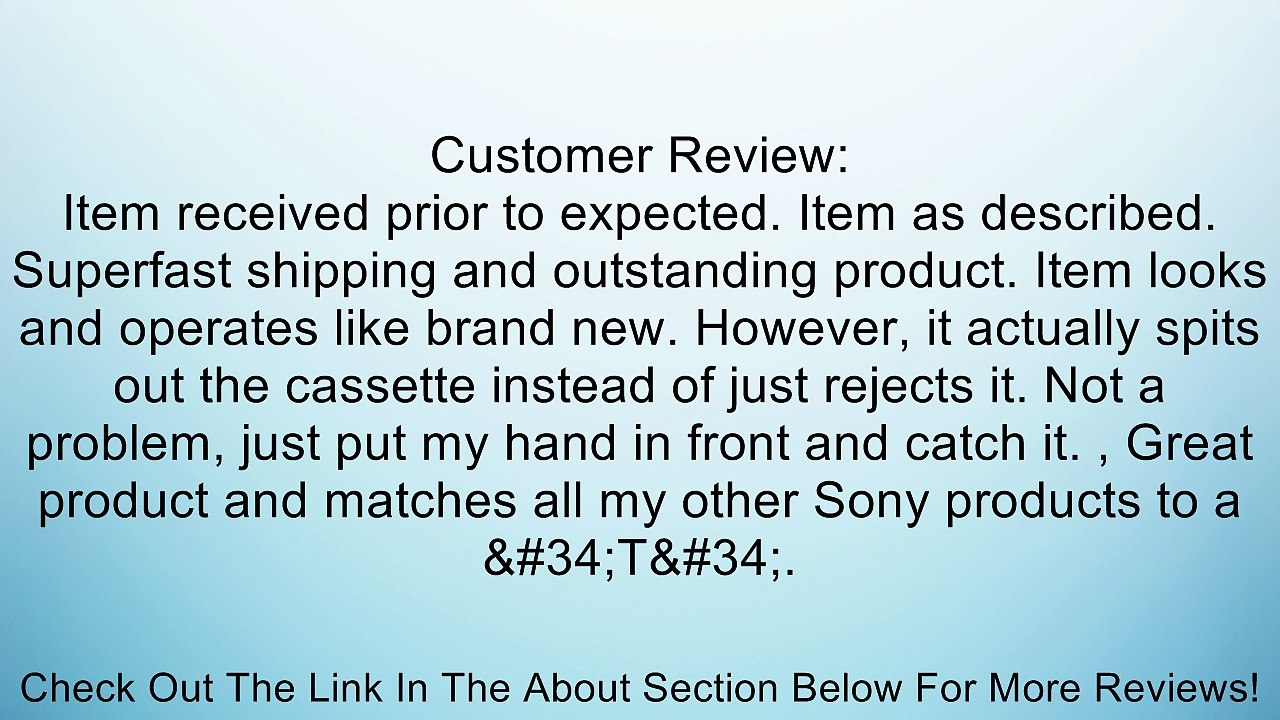 Sony SLV-778HF Hi-fi Stereo VHS Recorder Review