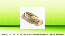 2 pcs 14k Gold Filled Straight Lobster Claw Clasp Bead Open Jump Ring 10mm / Findings / Yellow Gold Review