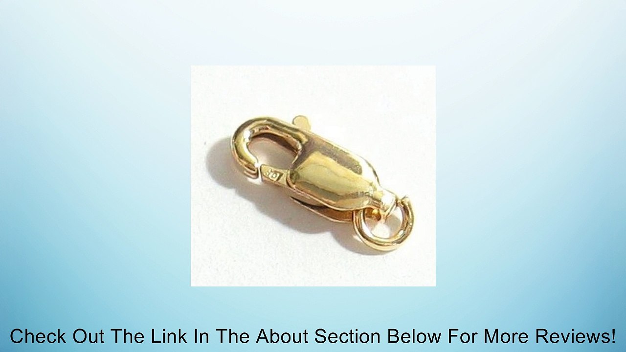 2 pcs 14k Gold Filled Straight Lobster Claw Clasp Bead Open Jump Ring 10mm / Findings / Yellow Gold Review
