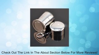 H:oter Collapsible Camping/ Travle Cup, Stainless Steel Whit Keychainl, Price/Piece Review