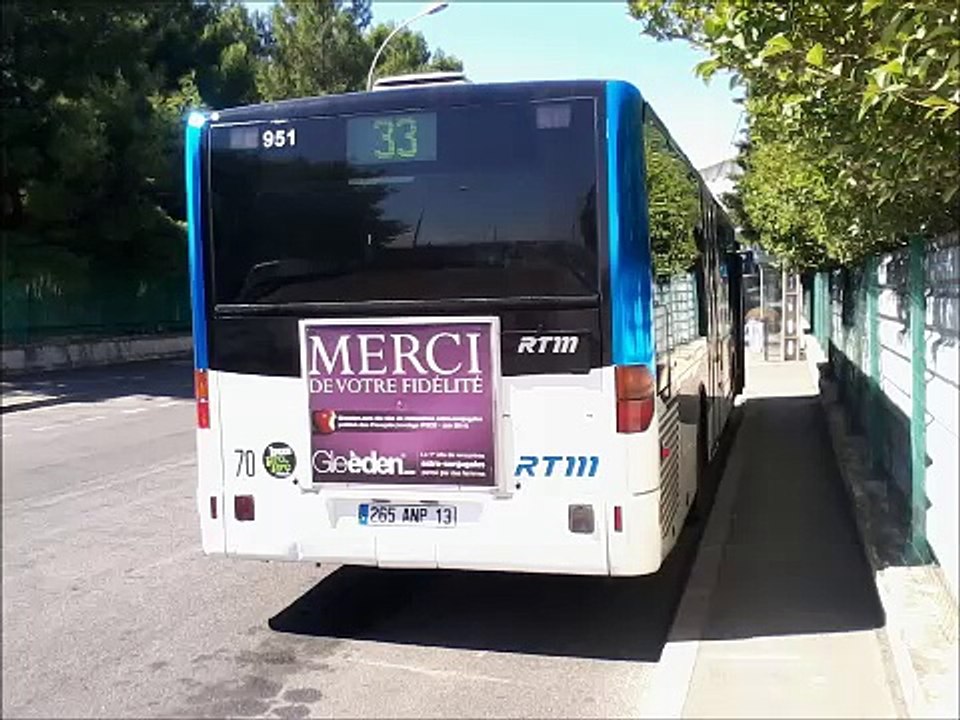 [Sound] Bus Mercedes-Benz Citaro n°951 de la RTM - Marseille sur la ligne 33