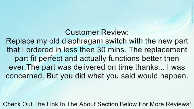 HYDROMATIC 51752-403-7 DPS81 10-01 DIAPHRAGM PIGGYBACK SWITCH W/10' CORD FOR SEWAGE PUMPS Review