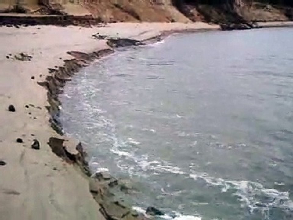 BAIE D'AUTHIE NORD Erosion violente en baie d'Authie au jusant en 2012