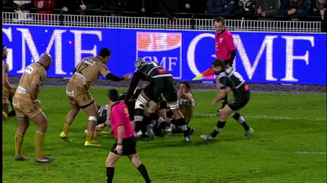 TOP14 - Brive-Oyonnax: Essai Alfie Mafi (BRI) - J13 - Saison 2014/2015