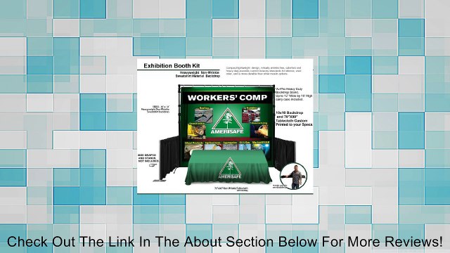 Complete Trade Show Display Booth Exhibit Package 10x10 Ft.-backdrop,stand, Tablecloth Full Color Custom. Review