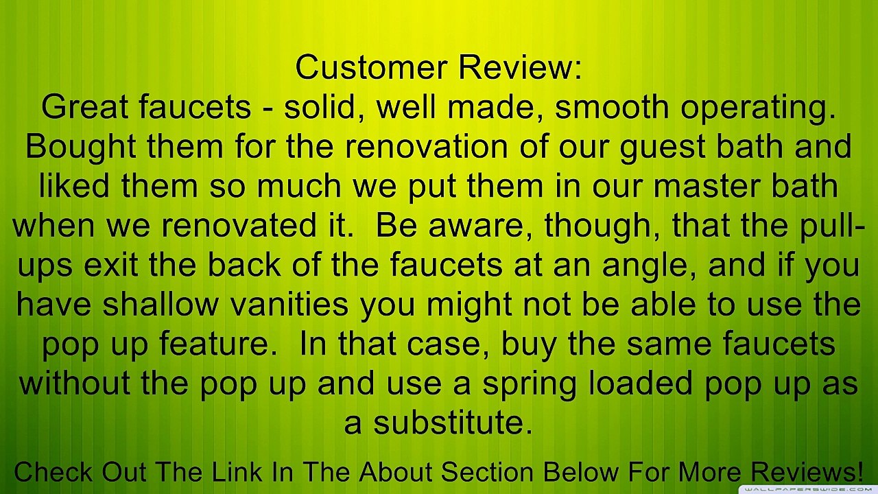 Grohe 34270001 Concetto Single-Handle Bathroom Faucet Review