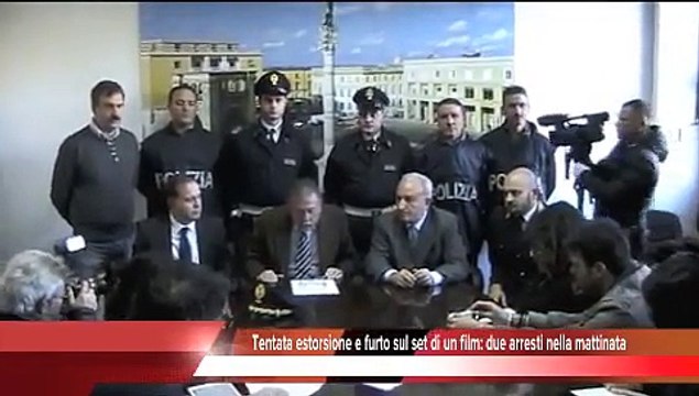 Tentata estorsione e furto sul set di un film: due arresti nella mattinata