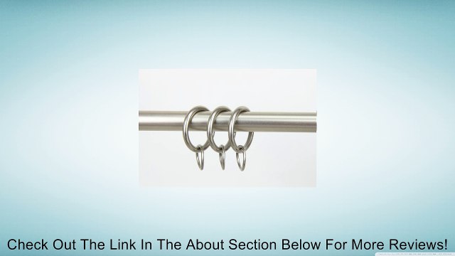 A&F Rod Decor - 10 Curtain Rings with Rings 1 inch - Satin Nickel Review