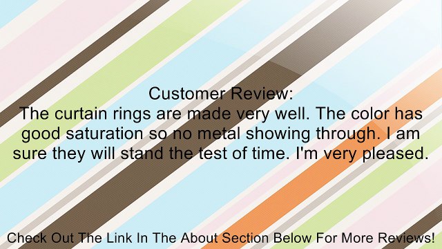 A&F Rod Decor - 10 Heavy Duty Curtain Rings with Clips 1.5 inch - Cocoa Review