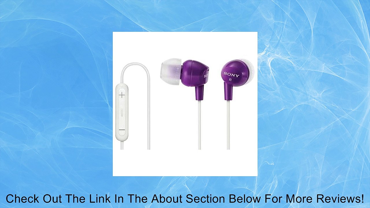 SONY DREX12IP/VLT EX EARBUDS WITH IPOD? REMOTE (VIOLET) SONY DREX12IP/VLT EX EARBUDS WITH IPOD? REM Review
