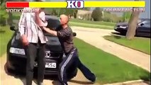 Deux russes complètement saouls se battent (très mal)
