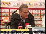 5η Ολυμπιακός Βόλου-ΑΕΛ 2-0 2014-15 Συνεντεύξεις προπονητών