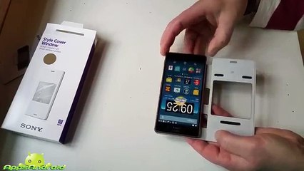 Sony Xperia Z3 Style Cover Window SCR24 test and how to use it