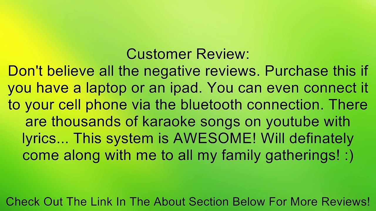 Singing Machine iSM1028Xa 7-Inch Color TFT Display CDG Karaoke Player Review