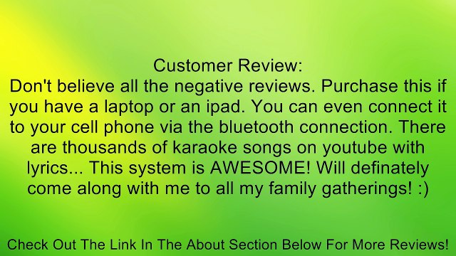 Singing Machine iSM1028Xa 7-Inch Color TFT Display CDG Karaoke Player Review