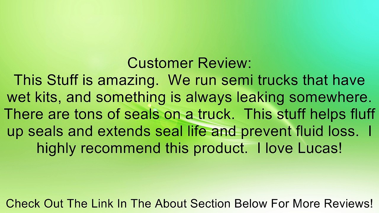 Lucas Oil 10018-4PK Hydraulic Oil Booster and Stop Leak - 1 Gallon, (Case of 4) Review