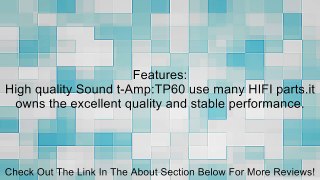 Topping TP-60 TP60 2*80W High Power Class-T AMP TA2022 Stereo Power Amplifier Review