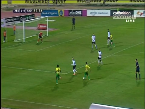 ΑΕΚ-Ανόρθωση (Πέναλτι που ζητά η ΑΕΚ - Γκριν-Τζέισον 84')