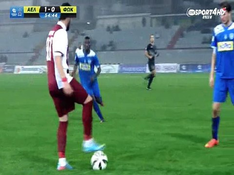 ΑΕΛ-Φωκικός 1-0 Διπλό δοκάρι της ΑΕΛ (2014-15)