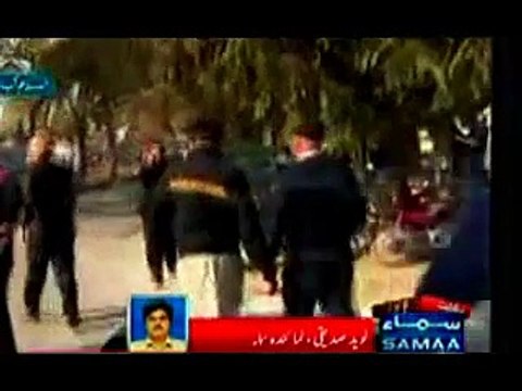 Civil Society Start Protests Outside Lal Masjid Islamabad -@-Peshawa Saniha