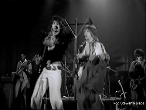 think I'll pack my bags (mystifies me), take a look at the guy, act together, etc... the First Barbarians Ron Wood, Keith Richards & Rod Stewart 1974 live from Kilburn