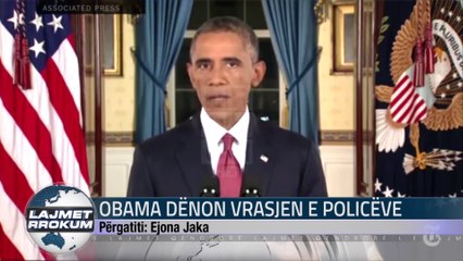 OBAMA DËNON VRASJEN E POLICËVE