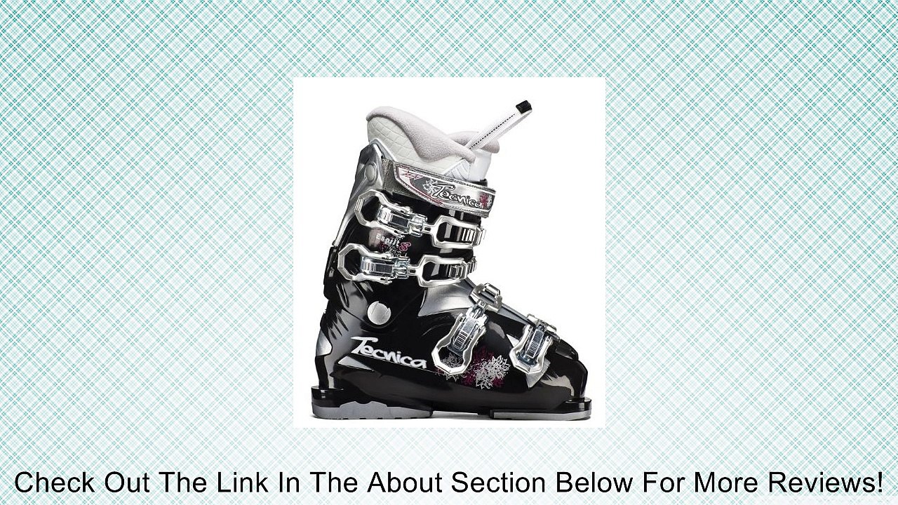 Tecnica Esprit 8 Ski Boots Black/Silver Women's Sz 6 (23) Review