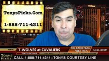 Minnesota Timberwolves vs. Cleveland Cavaliers Free Pick Prediction NBA Pro Basketball Odds Preview 12-23-2014