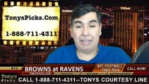 Baltimore Ravens vs. Cleveland Browns Free Pick Prediction NFL Pro Football Odds Preview 12-28-2014
