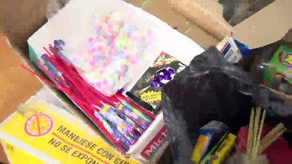 24 kilos de pirotecnia decomisada asta el momento por parte de la dirección de fiscalización