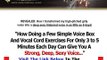The Deep Voice Mastery Real Deep Voice Mastery Bonus + Discount