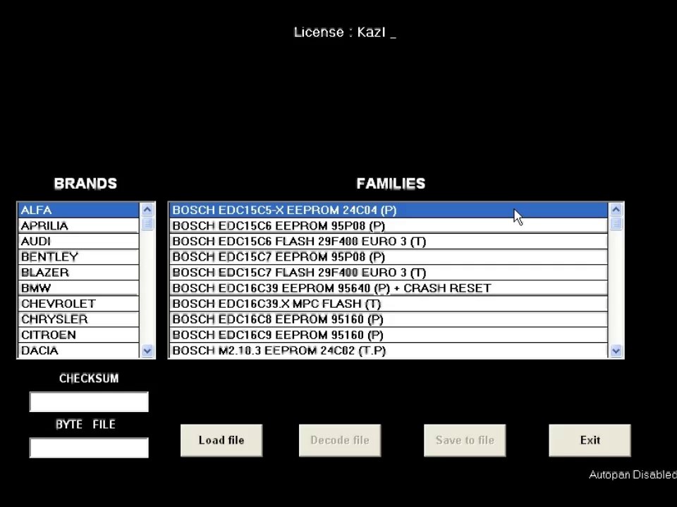 Sofware MEUCCI V 3.10