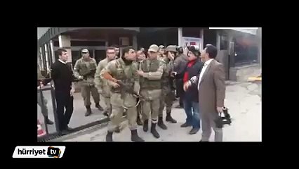 Asker polise silah çekti!