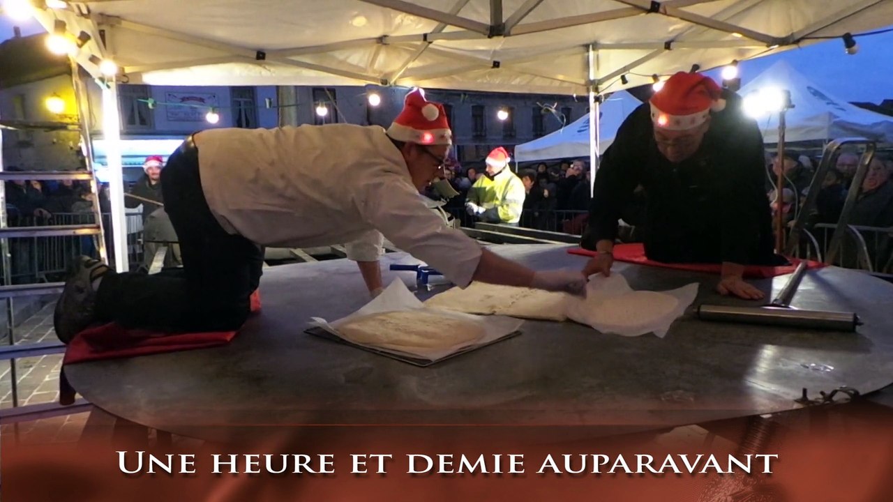 Maroilles: record de la plus grande flamiche du monde battu par Alain Lorthioir