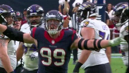 Watt sacks Flacco on 4th down