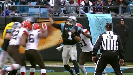 Newton throws 37-yard completion