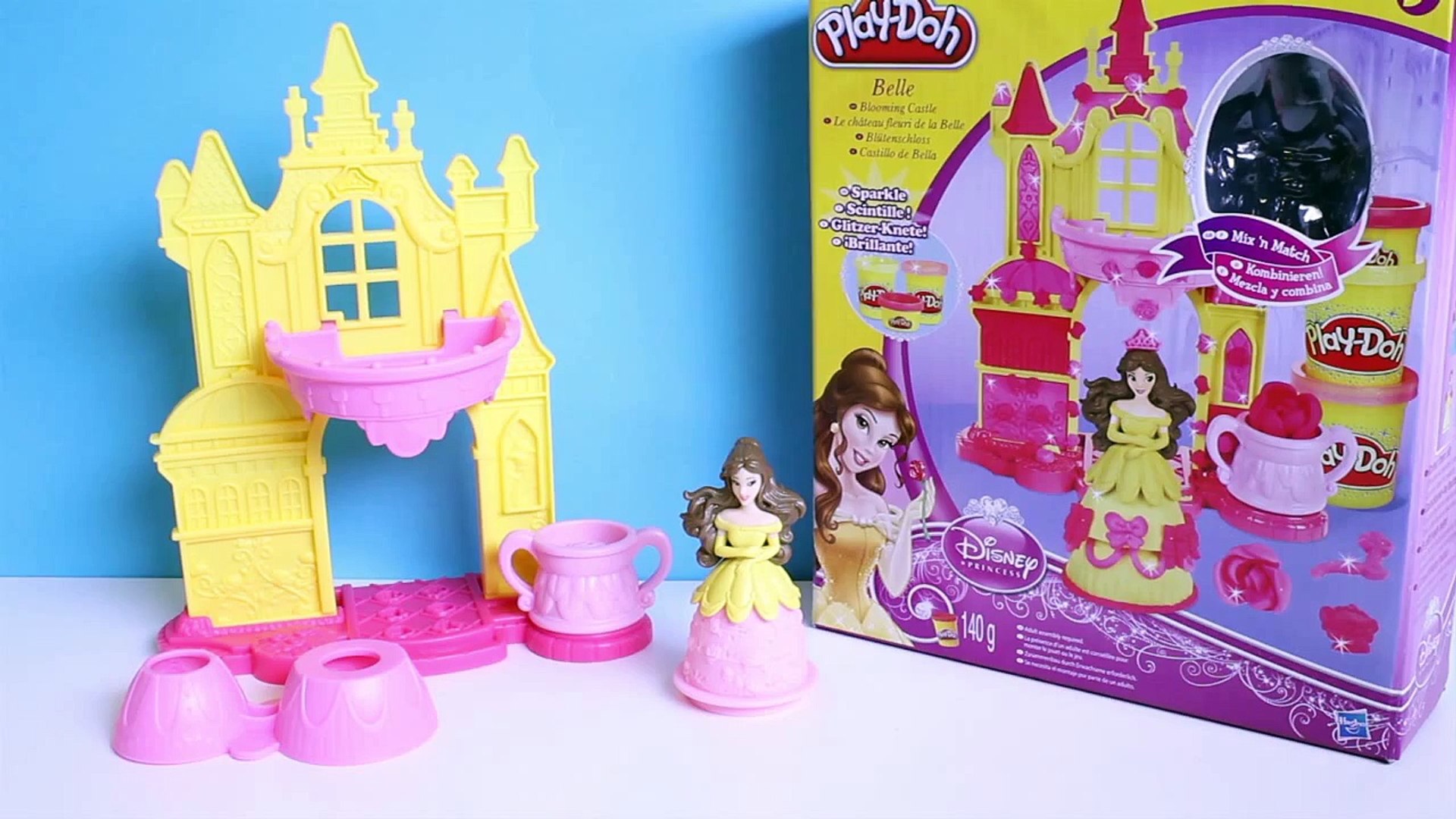 Play Doh Princess Belle Blooming Castle Disney Sparkle Play Doh Glitter Plastilina  Brillante - video Dailymotion