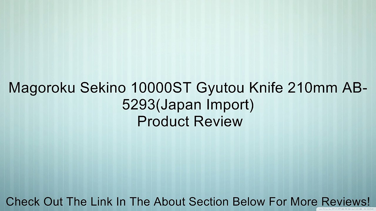 Magoroku Sekino 10000ST Gyutou Knife 210mm AB-5293(Japan Import) Review