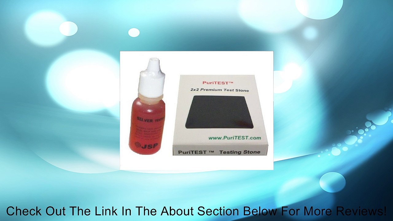 Silver Test Testing Tester Acid Bottle Detect .999 Sterling Metal Kit Jewelry Review