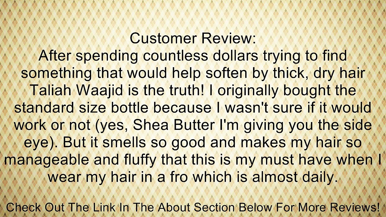 TALIAH WAAJID MIST BODIFIER 320Z REGULAR Review